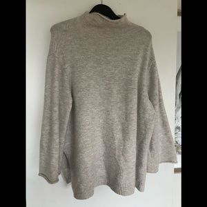 Zara Knit Sweater with Cowl Neck and Slit on side
